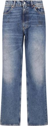 Our Legacy Blue Carlson High-Waisted Alley Cat Wash Bootcut Jeans