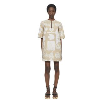 Rodebjer Kleedjes, Dames, Veelkleurig, S, Katoen, Ibiza Print Dress