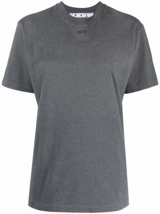 Off-white T-shirt con logo - Grigio