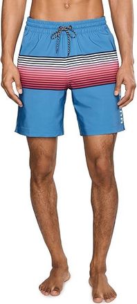Hurley Lobos Volley Swim Shorts Mens Swimwear Deep Aqua : XL (38-40 Waist), Elastane/Polyester