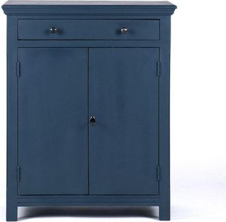 Decoclico Aparador de pino azul 2 puertas 1 caj&oacute;n