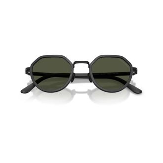 Giorgio Armani Sunglasses, unisex, Black, Size: 48 MM Round Sunglasses