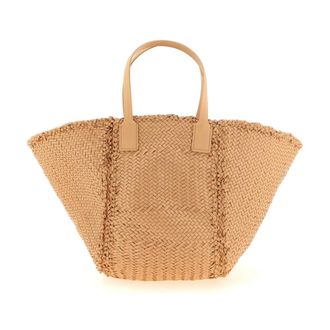 Dragon Diffusion Gevlochten Leren Shopper - Dames - Tassen - Beige - Maat: ONE Size Leer