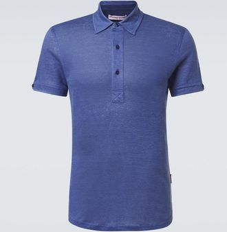 Orlebar Brown Sebastian linen polo shirt
