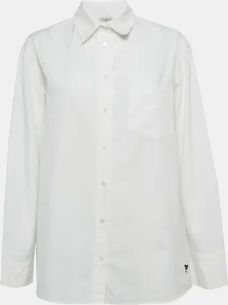 Max Mara White Cotton Long Sleeve Shirt