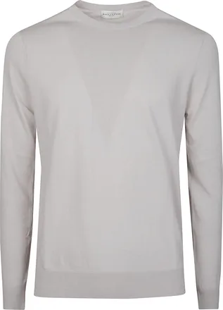 Ballantyne Plain Relaxed Crew Cotton Sweater