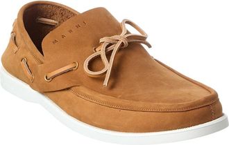 Marni Nubuck Leather Boat Loafer