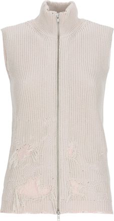 Maison Margiela Pink Cotton Ripped Gilet