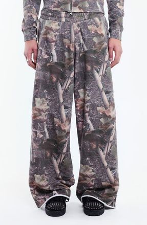 Jaded London Woodland Camo Print Monster Sweatpants at Nordstrom, Size Xx-Large