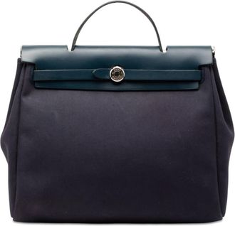 Herm&egrave;s Pre-owned Hermes Toile Herbag PM Ladies HLRNE1LVPYSMQYG1