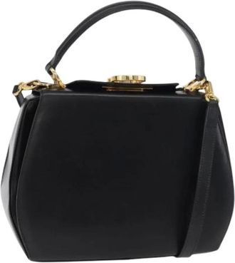 Ferragamo Pre-owned Handbags, female, Black, Size: ONE SIZE Pre-owned Hand Bag