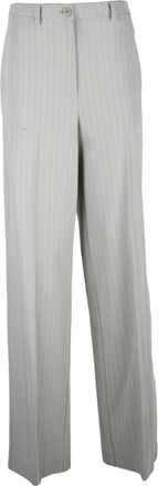 Patrizia Pepe Dames, Broeken, Grijs, Maat: M Viscose