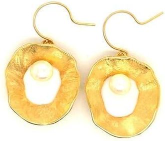 Esin Akan Sea & Moon Medium Earring, Sterling Silver with Gold Plate in Gold Plated at Nordstrom