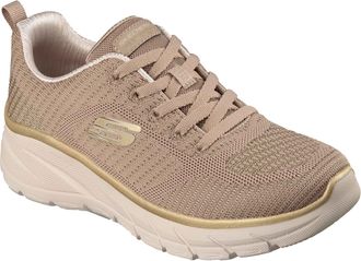 Skechers Fashion Fit 2.0 Polyester Dames Taupe/Gouden Sneakers