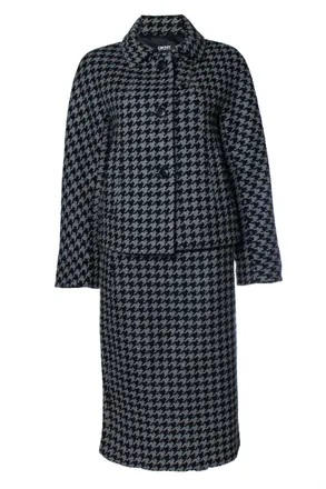 DKNY pied de poule set in black and grey
