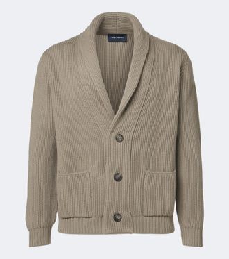 Thom Sweeney C&aacute;rdigan acanalado de lana