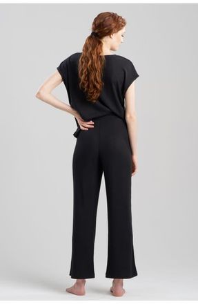 Natori Eden Everywhere Straight Leg Pant in Black at Nordstrom, Size X-Large