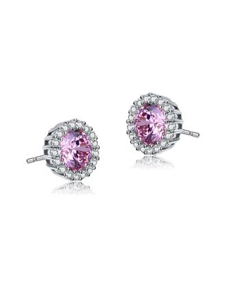 Genevive Silver Cz Studs