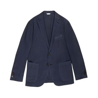 Boglioli Buttoned Blazer - male - Boglioli - Blazers - Blue - 4XL - Suits
