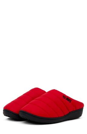 Subu Gender Inclusive Indoor/Outdoor Puffer Slipper in Red at Nordstrom, Size 41