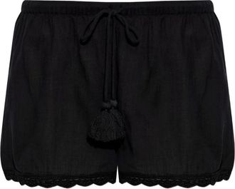 Ulla Johnson Aran shorts met afwerking - Zwart