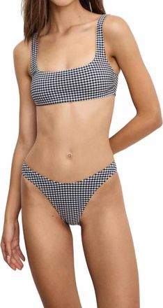 Good American Gingham Good 90S Bottom In Black