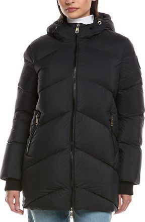 Scotch & Soda Fallon Boxy Inverted Chevron Quilted Coat