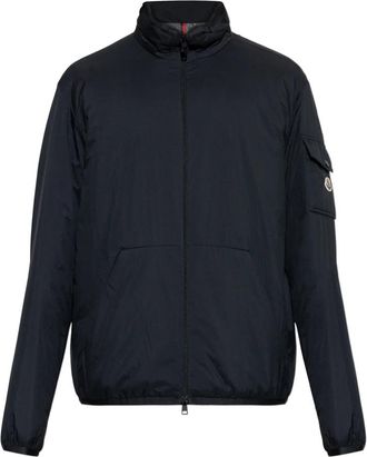 Moncler Breezes Down Jacket - Heren - Gewatteerde jassen - Blauw - L - Polyester - Jassen