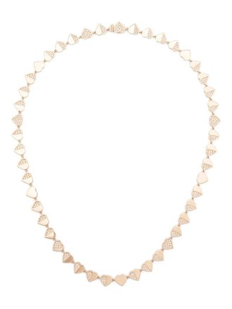 Sydney Evan Collana Heart Eternity in oro giallo 14 carati