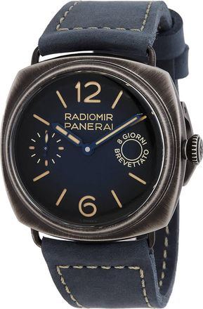 Officine Panerai Radiomir Otto Giorni Hand Wind Blue Dial Mens Watch PAM01348