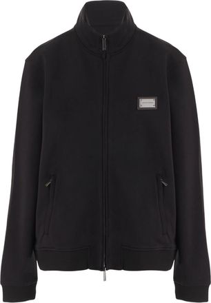 Emporio Armani Black Zip-Up Sweatshirt