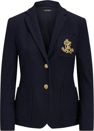 Ralph Lauren Navy Blue Single-breasted Blazer