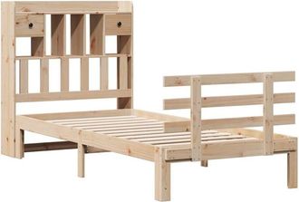 vidaXL Bookcase Bed without Mattress 90x190 cm Single Solid Wood Pine vidaXL