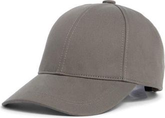 Vince Lux Adjustable 6-Panel Cotton Gabardine Baseball Cap in Charcoal at Nordstrom, Size Small