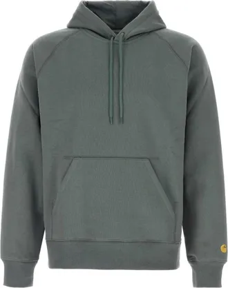 Carhartt Work in Progress Carhartt Wip, Hoodies, male, Green, Size: XL Hooded Chase Sweat