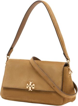 Tory Burch Womens Charlie Shoulder Bag Brown Calfskin
