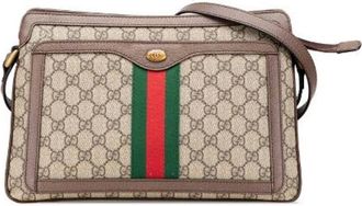 Gucci Pre-owned Cross Body Bags, female, Beige, Size: ONE SIZE Pre-owned Canvas gucci-bags