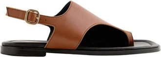 Maison Toufet Sandale Alicia - Dames - Sandalen - Bruin - 40 EU - Leer - Schoenen