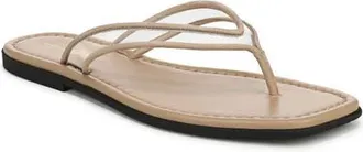 Veronica Beard Clea Flip Flop in Clear/sand at Nordstrom, Size 10