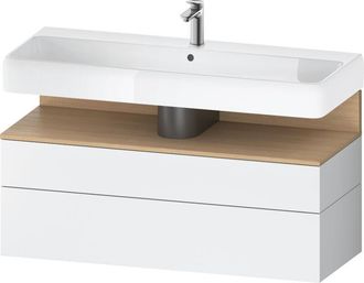 Duravit Duravit - Qatego Mueble Bajo Lavabo, 1 Extra&iacute;ble Y 1 Caj&oacute;n