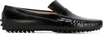 Tod's asymmetric tong driving shoes - Zwart