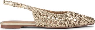 Kurt Geiger Womens Minna Ballet Flats - Gold - Size UK 8