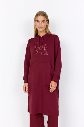Soyaconcept Sweatkleid SOYACONCEPT SC-BANU 259, Damen, Gr. XL, N-Gr, dunkelrot, Sweatware, Obermaterial: 48% Modal, 48% Polyester, 4% Elasthan, unifarben, Kleider