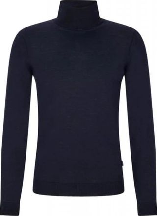 HUGO BOSS Musso-P Turtleneck - Heren - Coltruien - Blauw - XL - Wol - Truien & Vesten