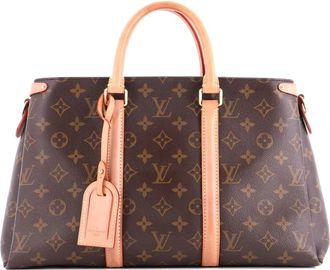 Louis Vuitton Soufflot Monogram Canvas with Leather MM tote bag - Brown