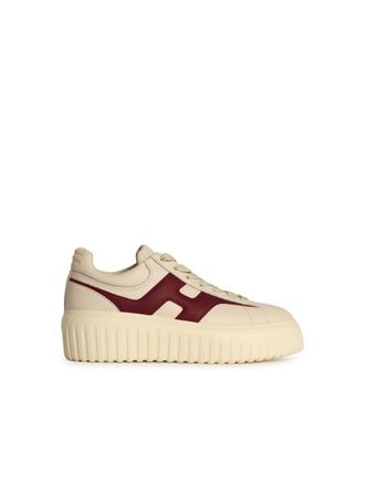Hogan H Stripes Ivory Leather Sneakers