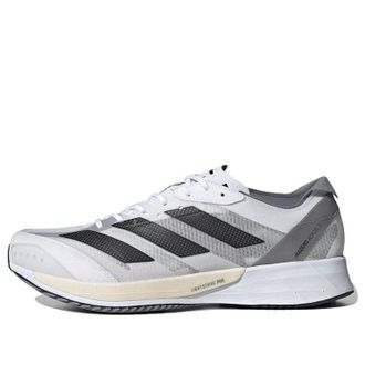adidas Adizero Adios 7 White Black Grey GX6646