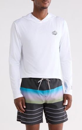 Volcom Overlap Hooded Long Sleeve T-Shirt in White at Nordstrom Rack, Size Xx-Large
