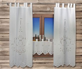 HOSSNER - ART OF HOME DECO Querbehang »Ortler« Schlaufen 1 Stk. tlg. HxB: 35x120