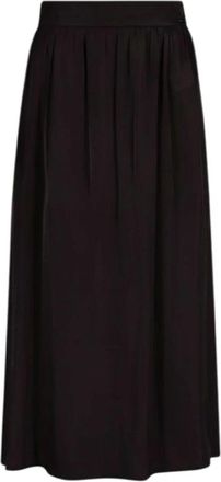 A|X Armani Exchange Elastische Midi Rok - Dames - Midirokken - Zwart - 2XS - Rokken